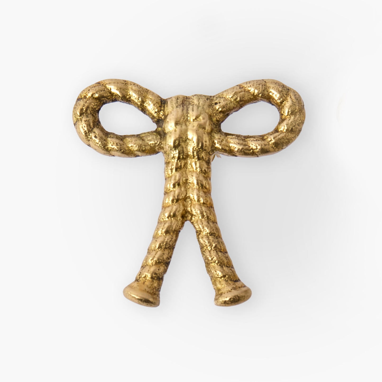 Rope Bow Brass Knobs (Pair)