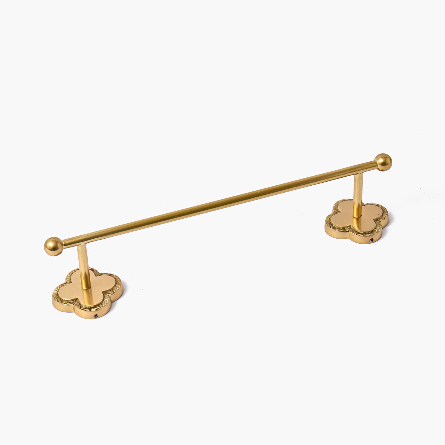 Brass Quatrefoil Bathroom Set