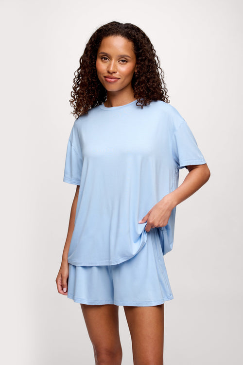 Boyfriend Pajama Tee | Sky