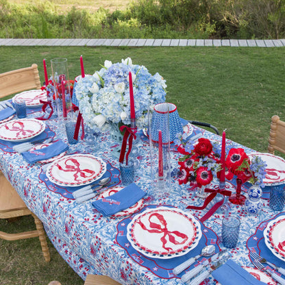 Navy Hobnail Glasses (Set of 6)