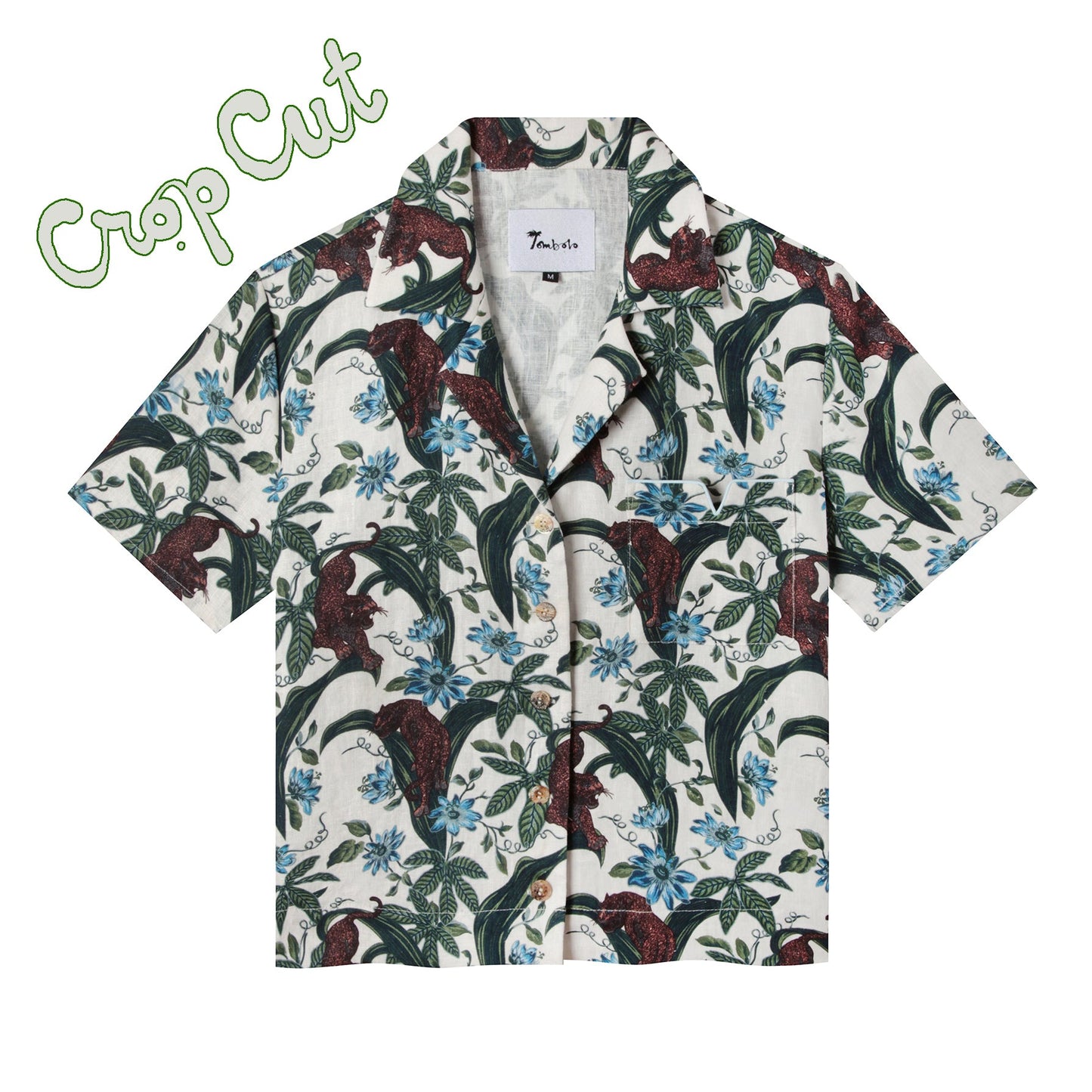 Lurking Jaguar ~ Crop Cut (White)