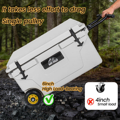 65 Qt Hard Shell Cooler — 6-Day Ice Retention, LLDPE