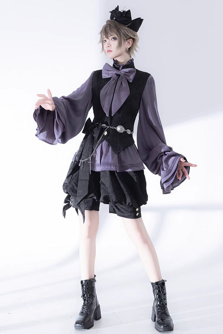 Black Hunting Rabbits Gothic Vintage Ouji Fashion Lolita Shorts