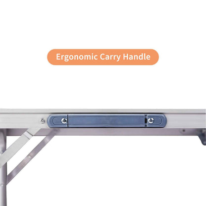 6ft Aluminum Folding Table – Portable Tri-Fold, 110 lb. Capacity