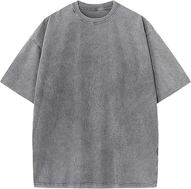 Men's Heavyweight Vintage Washed Drop-Shoulder T-Shirt