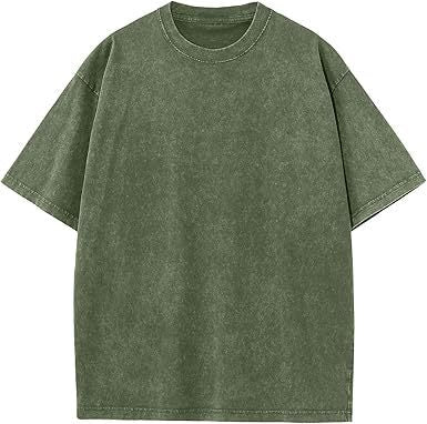 Men's Heavyweight Vintage Washed Drop-Shoulder T-Shirt