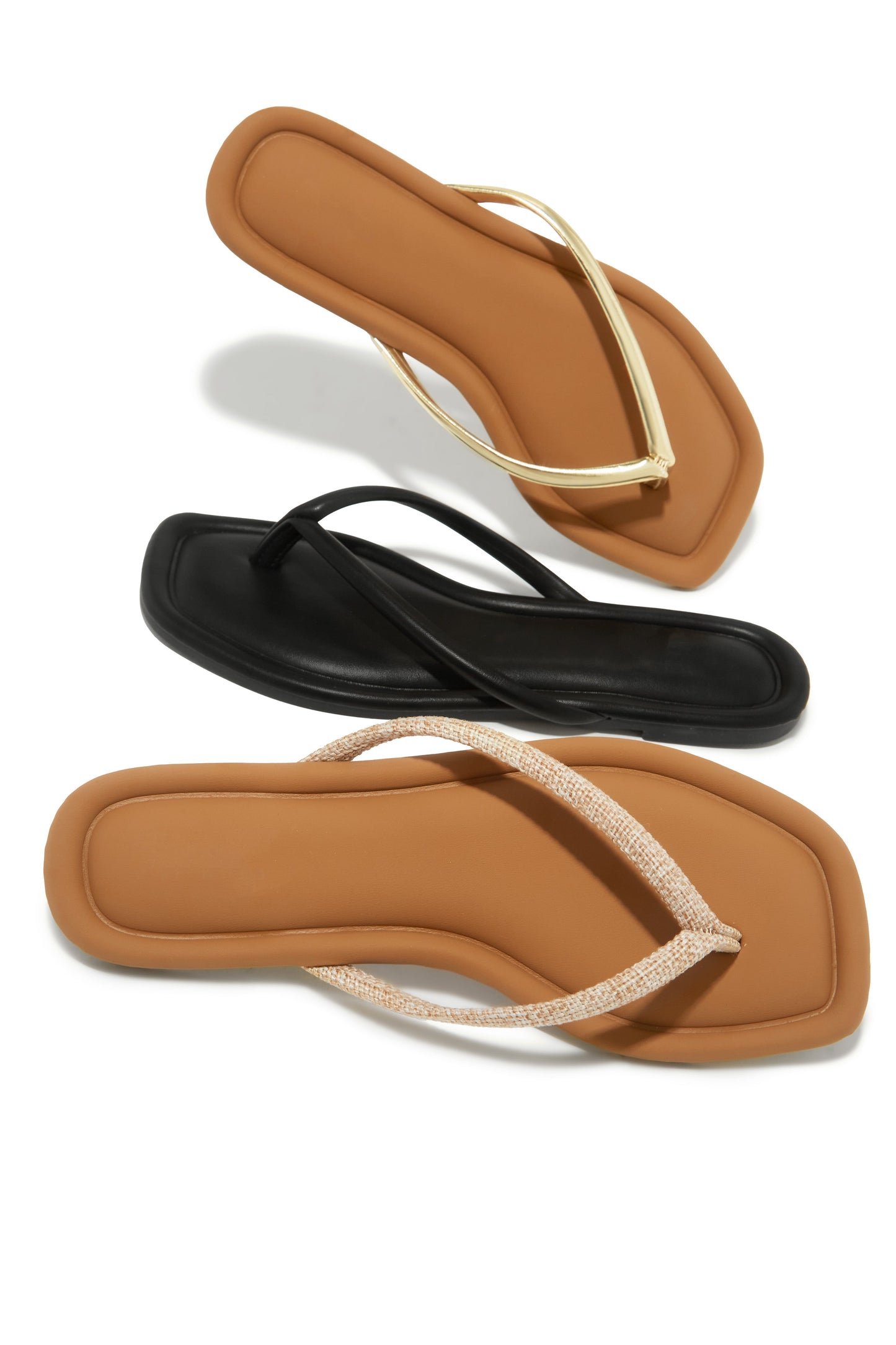 Slip Into Summer Thong Sandals - Nude