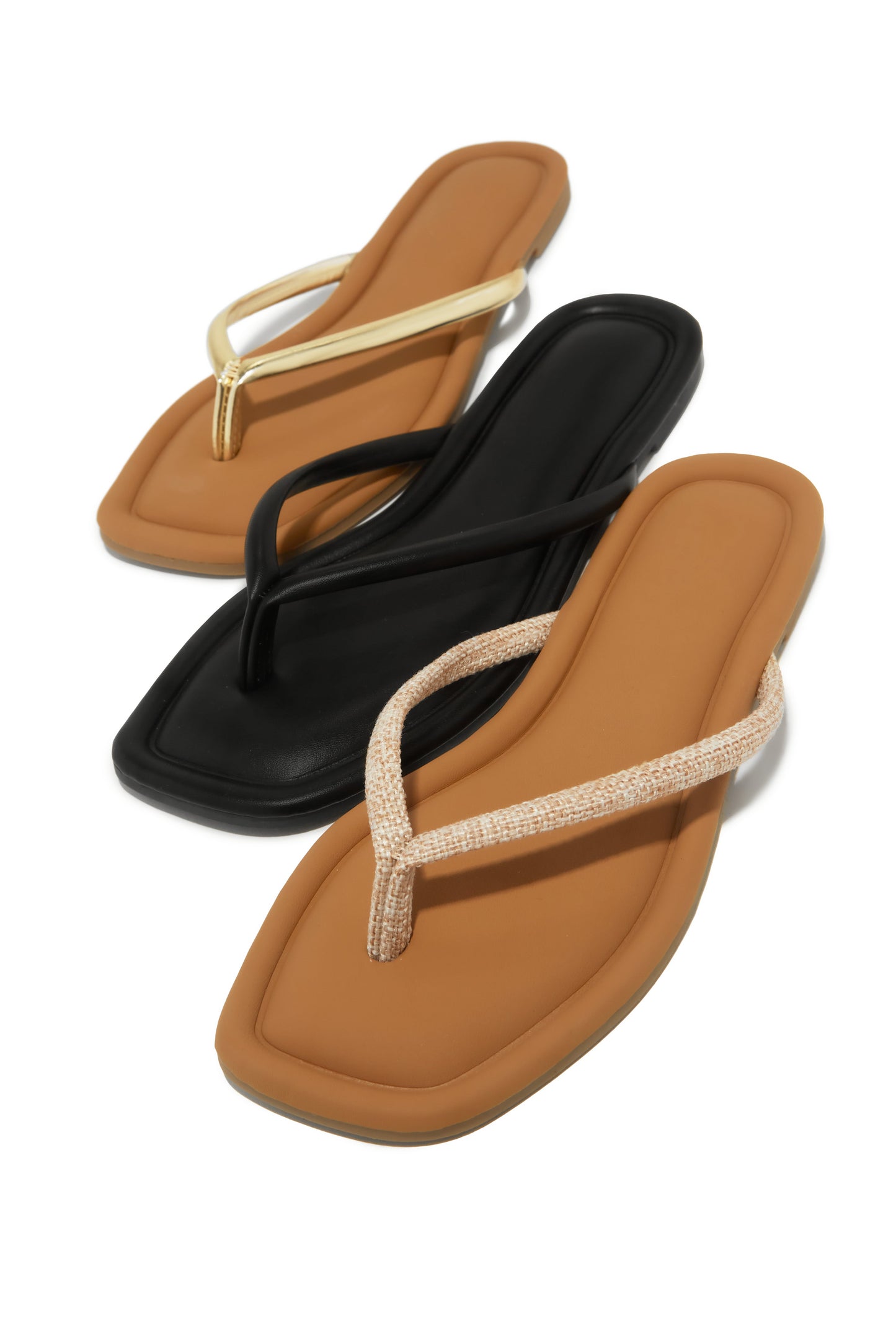 Slip Into Summer Thong Sandals - Nude