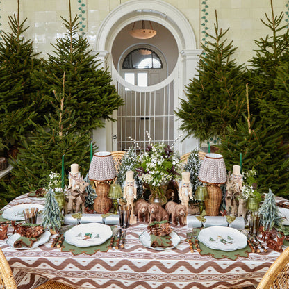 Forest Green & Brown Angelina Placemats (Set of 4)