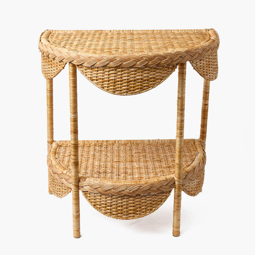 Aria Rattan Braided Side Table