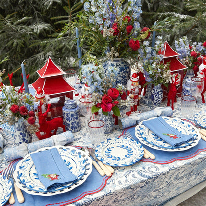 Blue & Red Eloise Placemats & Father Christmas Napkins (Set of 4)