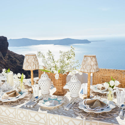 White Rattan Cutlery (5 Piece)