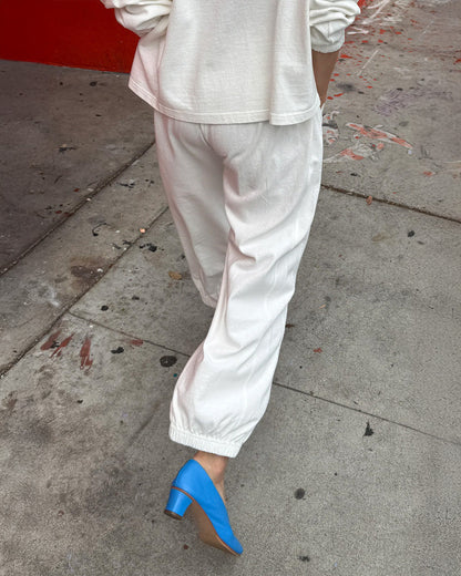 Balloon Pants - White Cotton