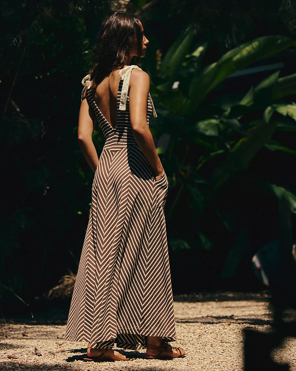 Cecelia Midi Dress - Coconut Milk Combo
