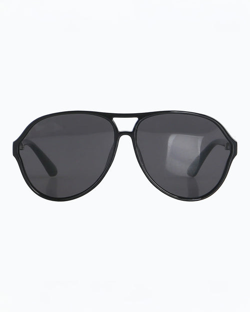 Phoenix Retro Polarized Aviator Sunglasses - Black