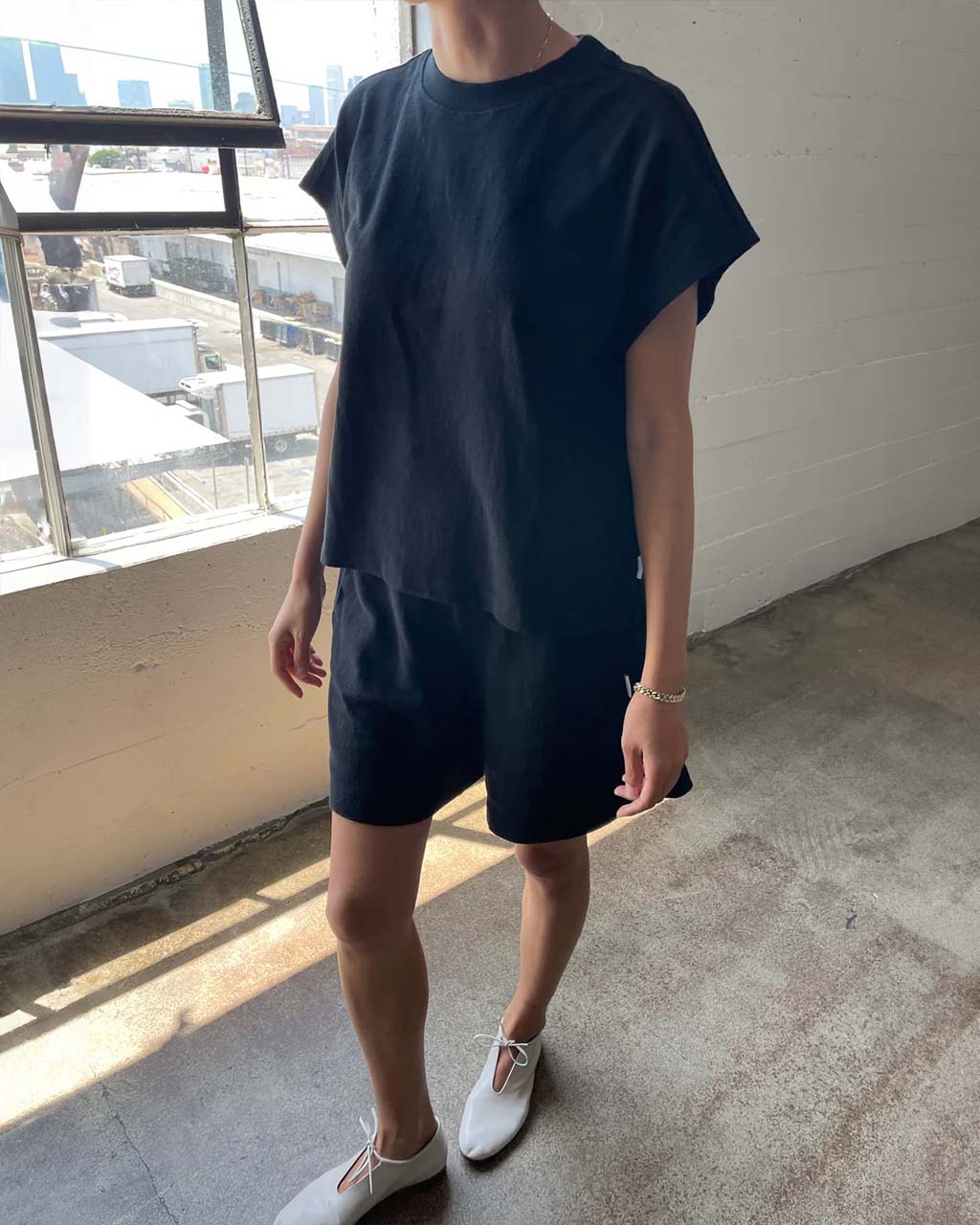 Flared Basketball Shorts - Black