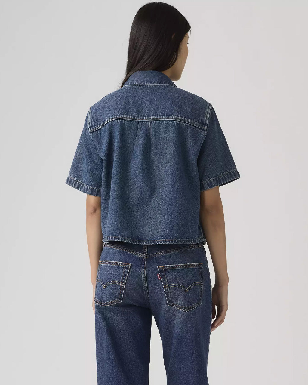 Logan Short Sleeve Denim Shirt - Tinted Times