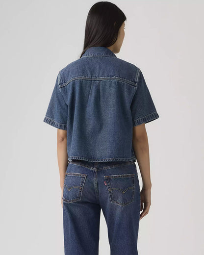 Logan Short Sleeve Denim Shirt - Tinted Times