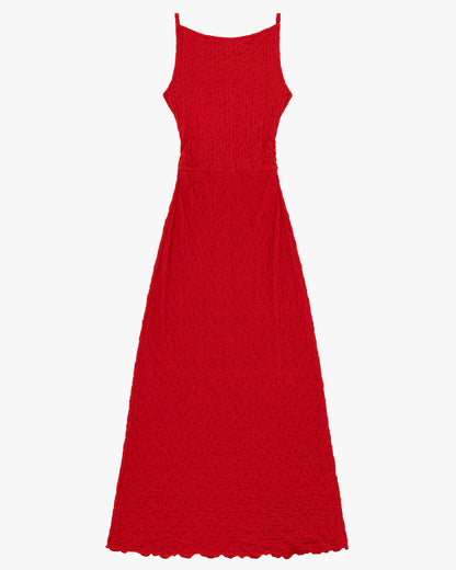Maya Crinkle Dress - Pepper