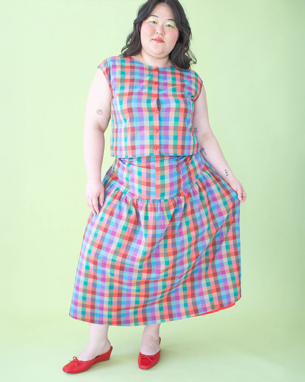 Penny Skirt - Colorburst Plaid