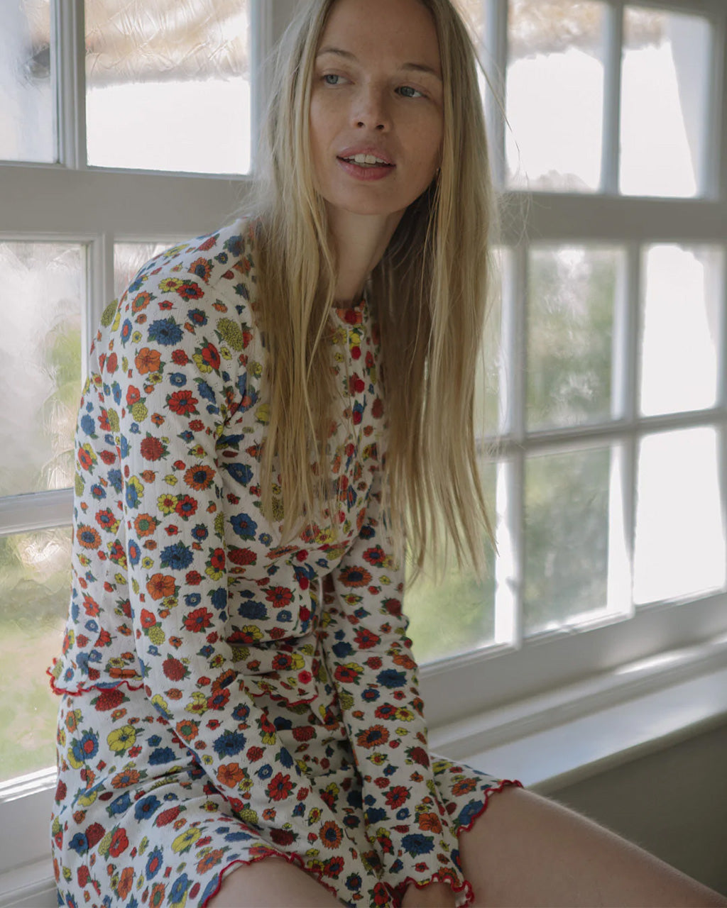 Poppy Cardi - Primary Floral