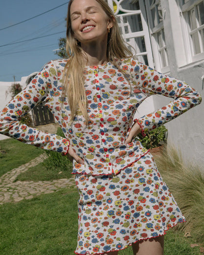 Poppy Cardi - Primary Floral