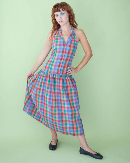 Vaughn Dress - Colorburst Plaid