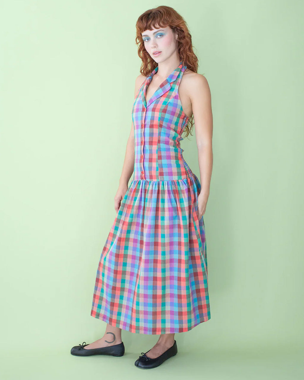 Vaughn Dress - Colorburst Plaid