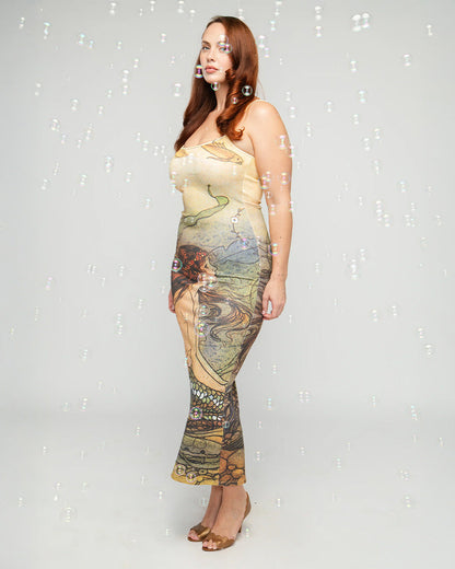 Collector Dress - Watercolor Mermaid