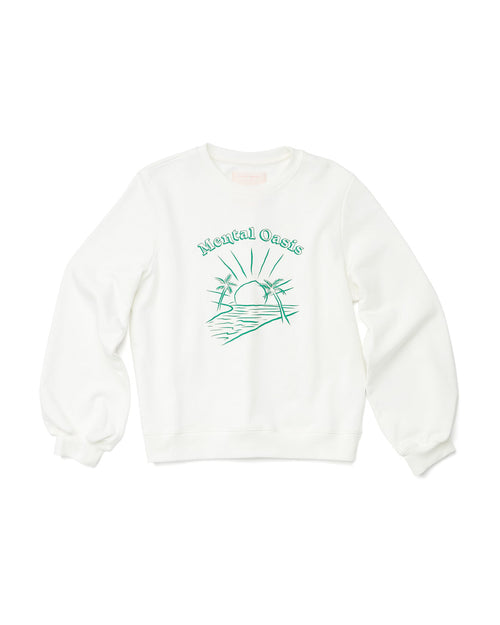 Mental Oasis Balloon Sleeve Sweatshirt