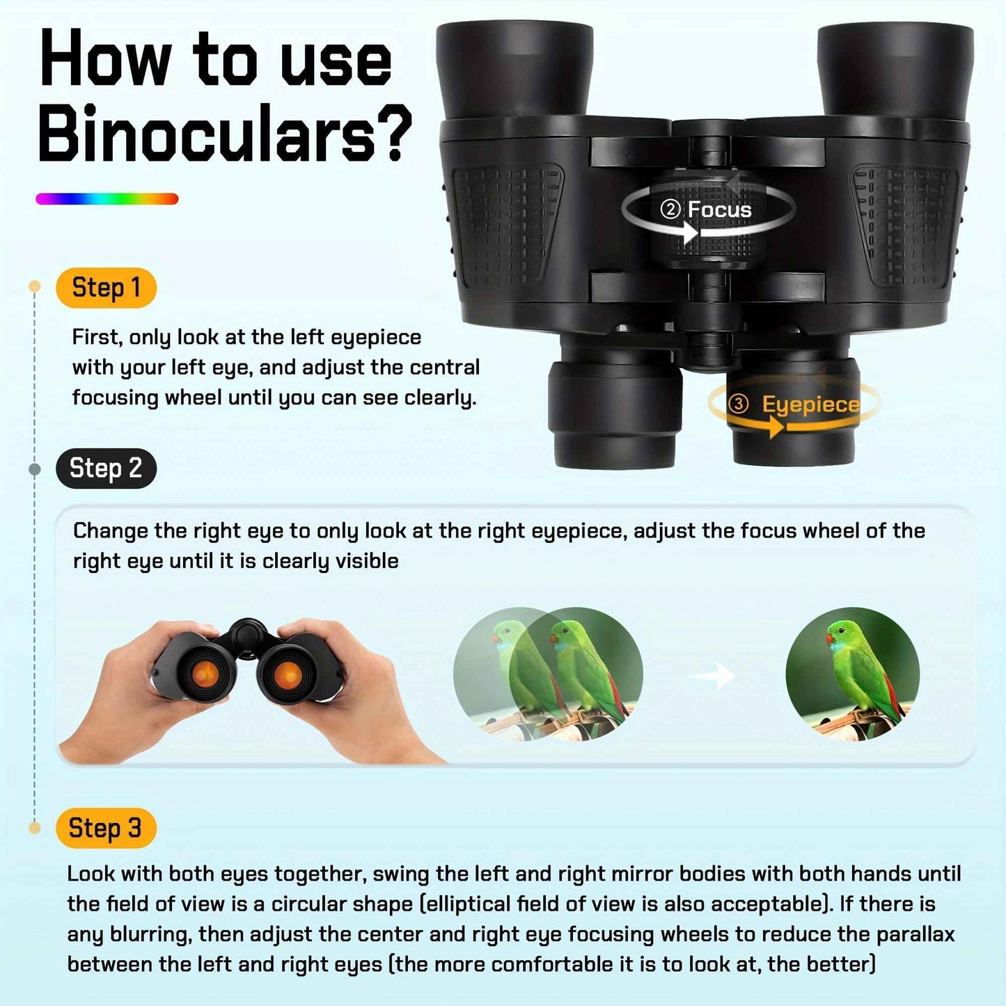 High-Power Binoculars for Bird Watching – Waterproof HD Optics