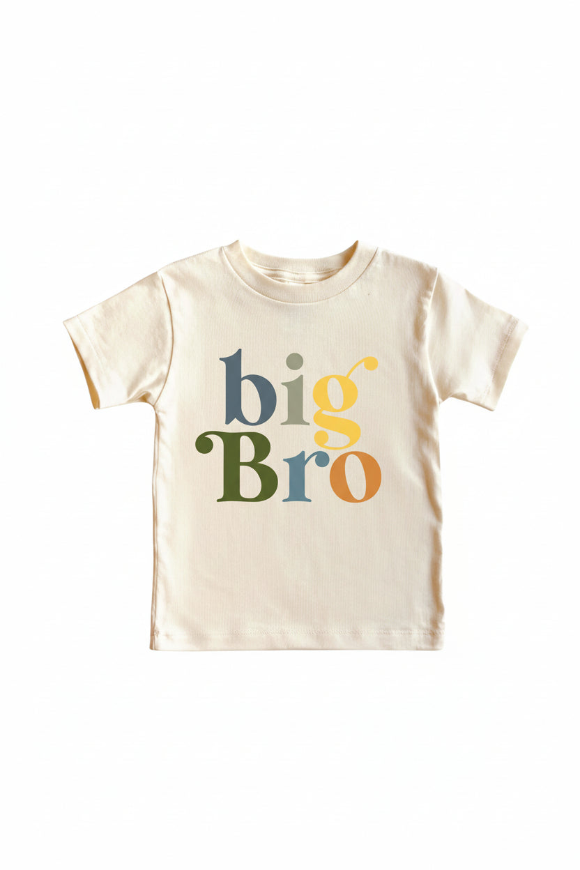 Big Bro Neutral Color Tee | Natural