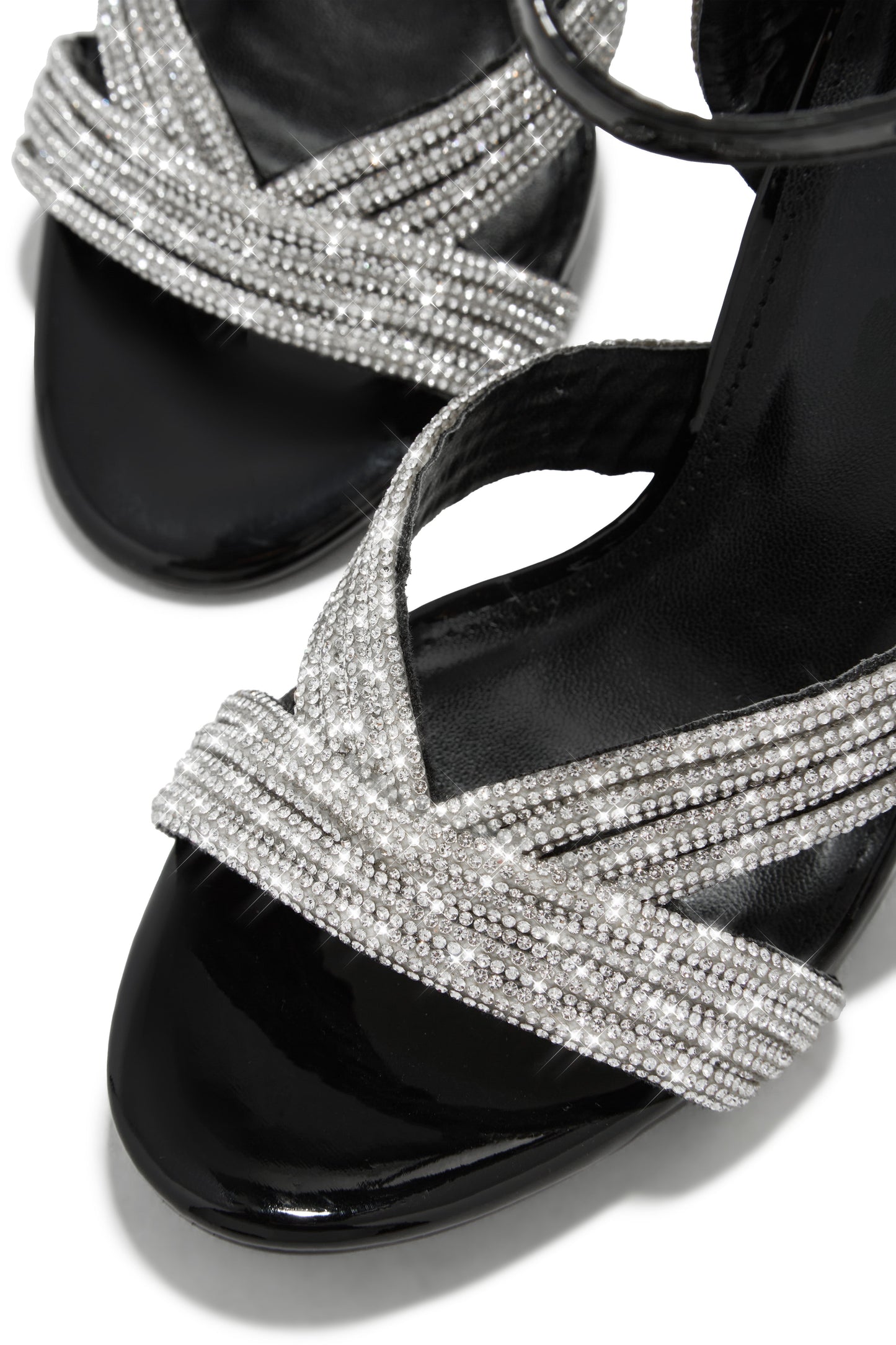 She's Extra Embellished High Heels - Black