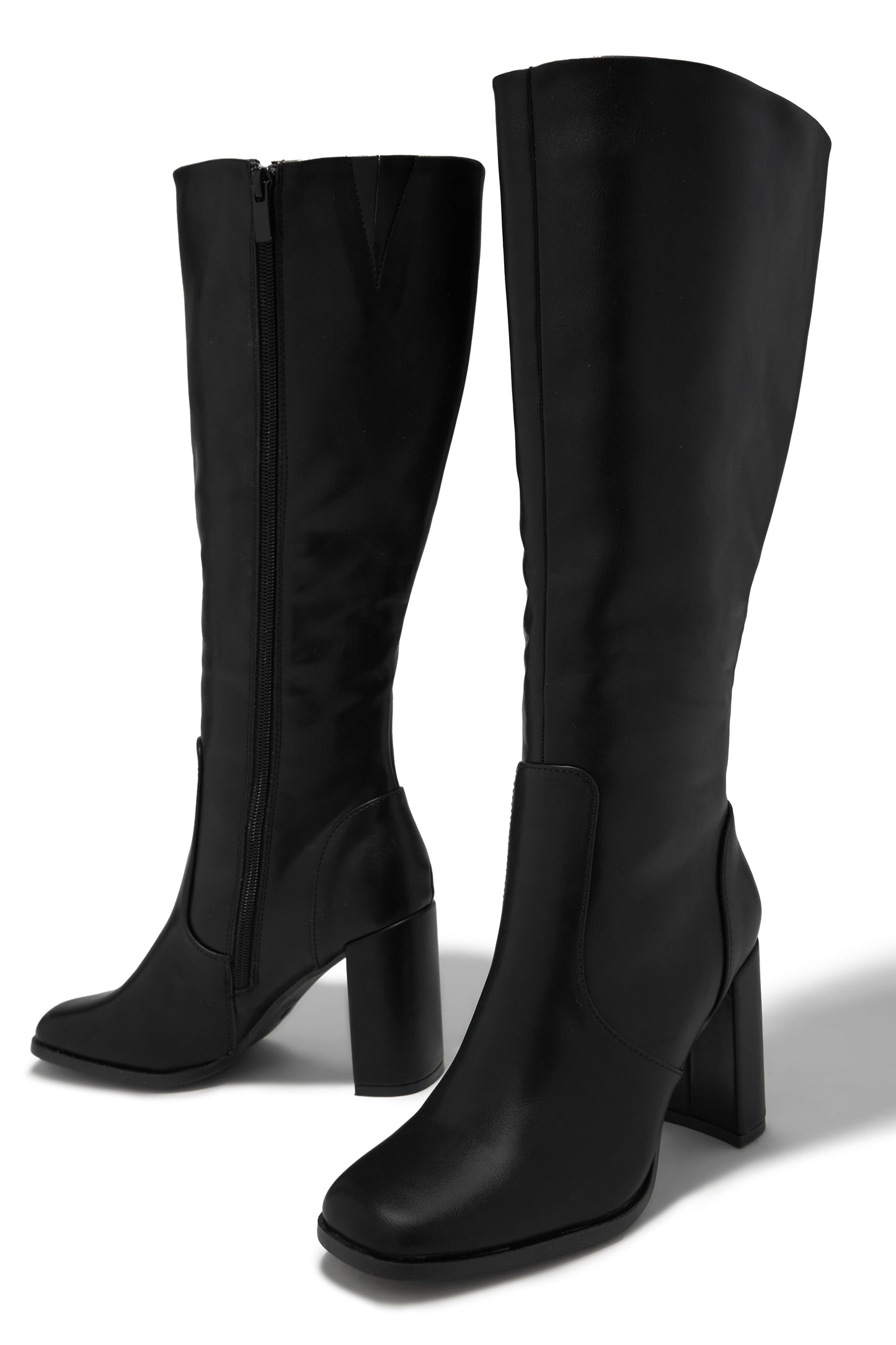 Paula Block Heel Boots - Black
