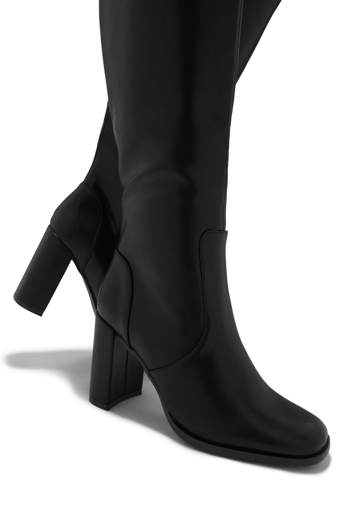 Paula Block Heel Boots - Black