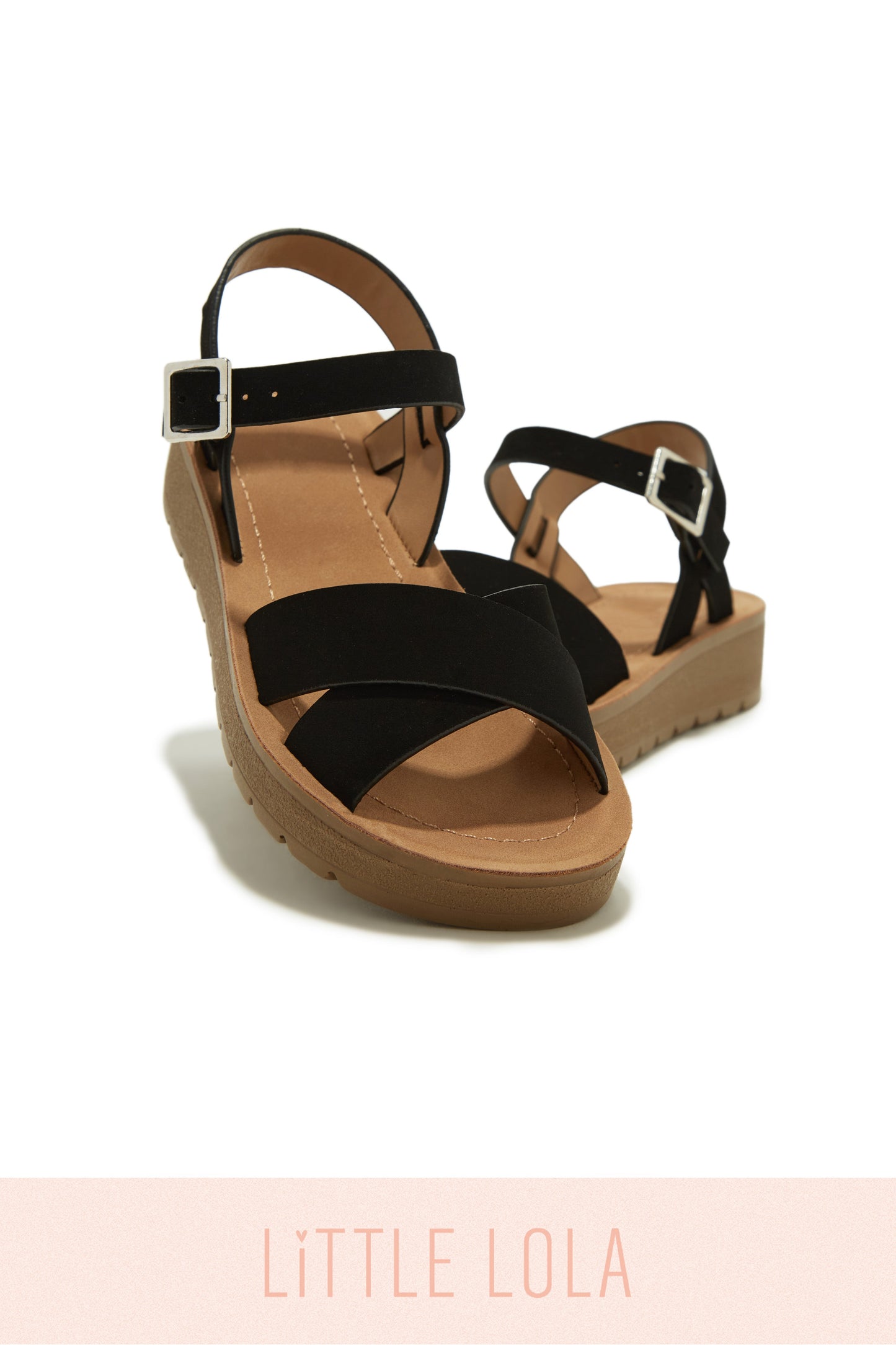 Sandy Days Kids Flat Sandals - Black