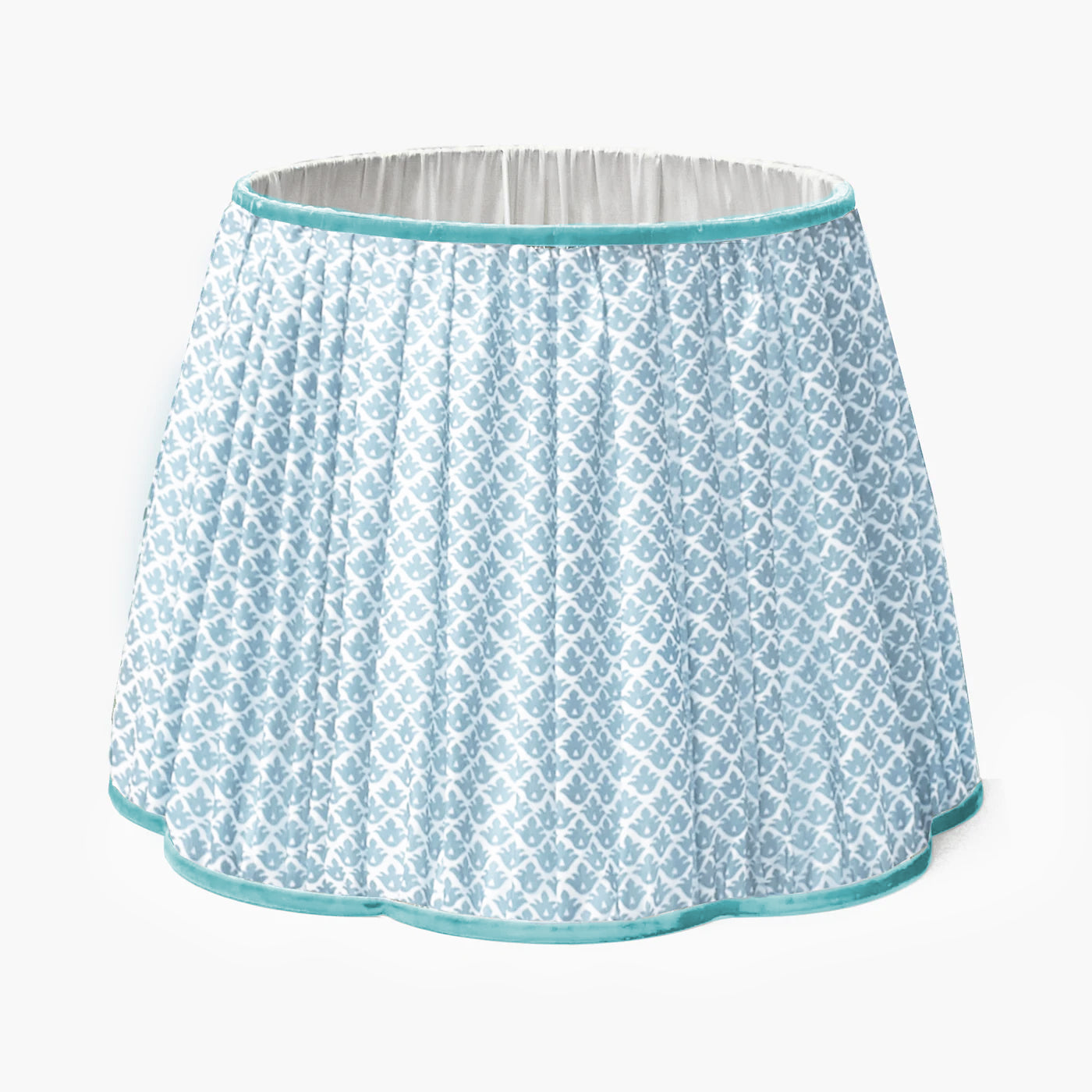 Soft Blue Lotus Lampshade (40cm)