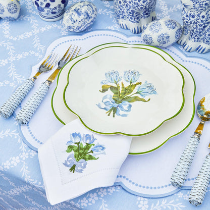 Blue Tulip Dinner Plate
