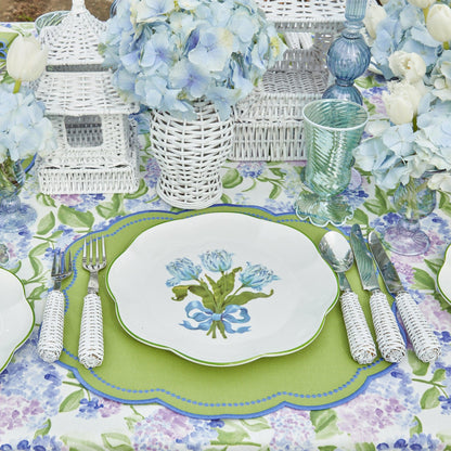 Blue Tulip Dinner Plate