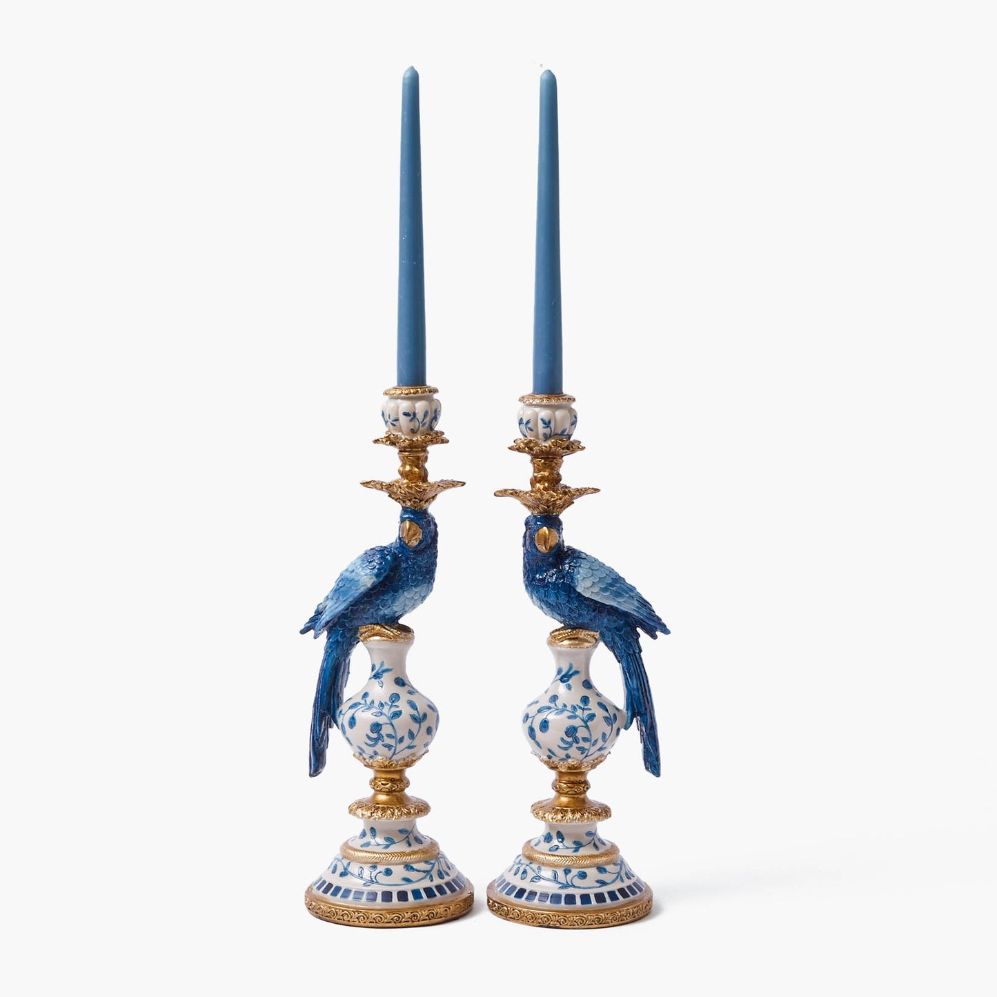 Dusty Blue Candles (Set of 8)