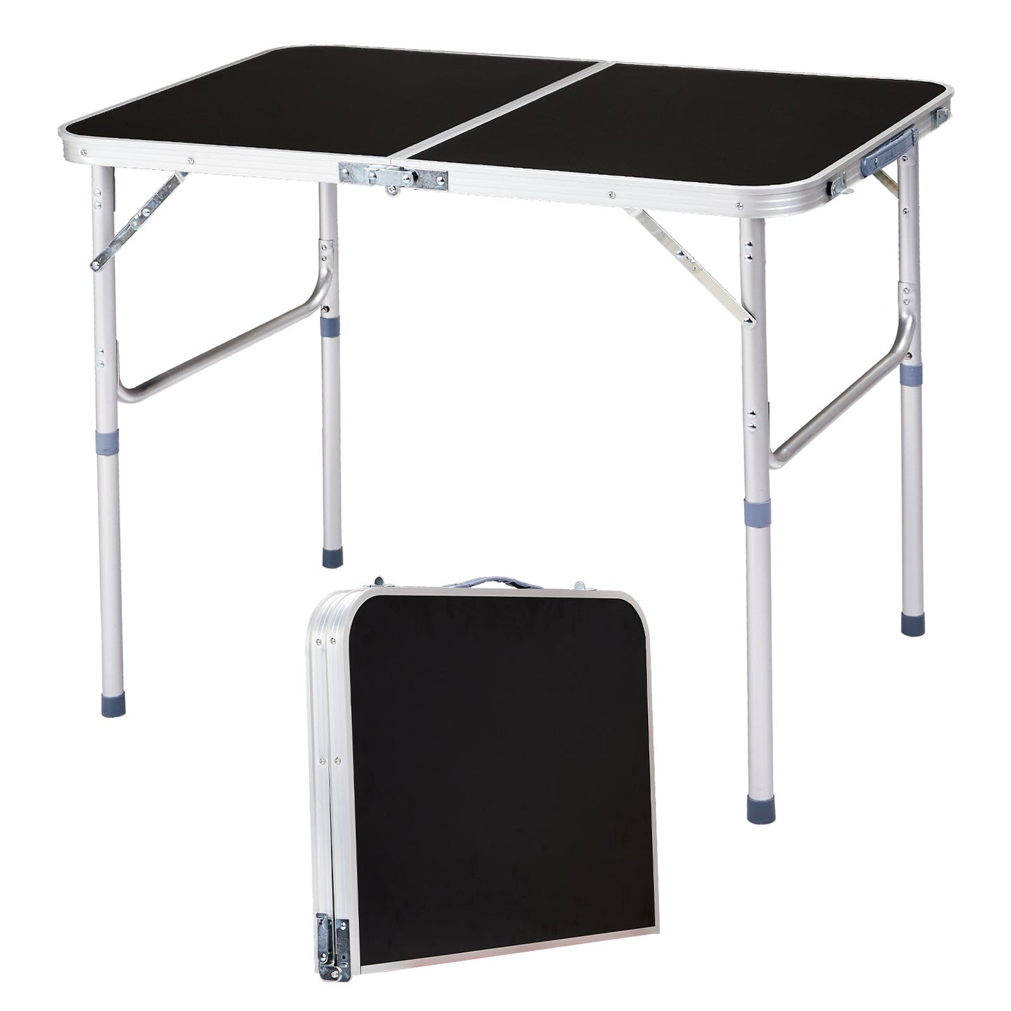 3ft Aluminum Folding Table – Portable, Locking Legs, 110 lb. Capacity