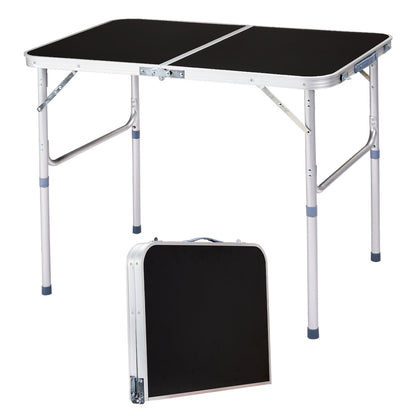 3ft Aluminum Folding Table – Portable, Locking Legs, 110 lb. Capacity