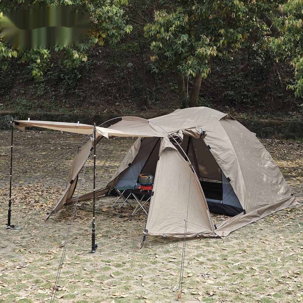 2-Person Camping Tunnel Tent with Extendable Dome – 4-Season, Double Layer