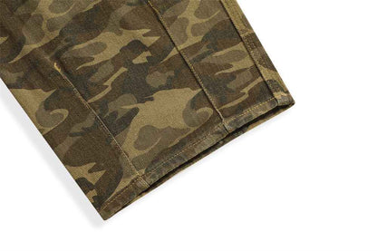 Men's Camouflage Denim Bib Overalls – Workwear Casual Outdoor Overalls