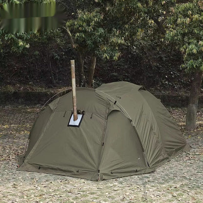 2-Person Camping Tunnel Tent with Extendable Dome – 4-Season, Double Layer