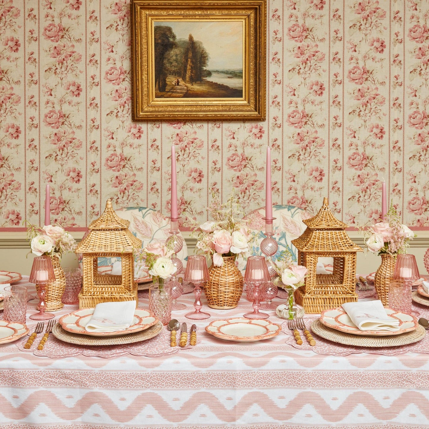 Pink Candles (Set of 8)