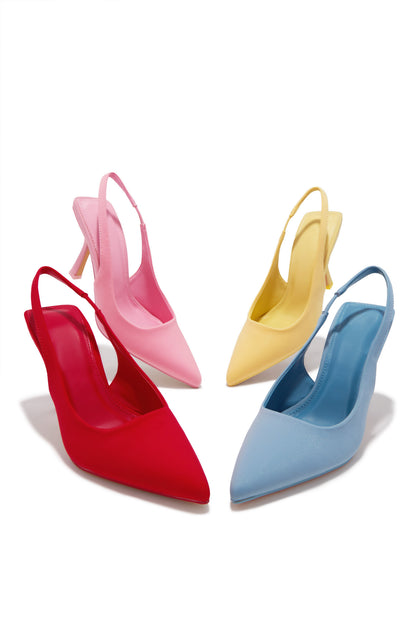 Cari Slingback Pumps - Light Blue