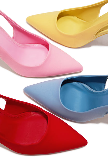 Cari Slingback Pumps - Light Blue