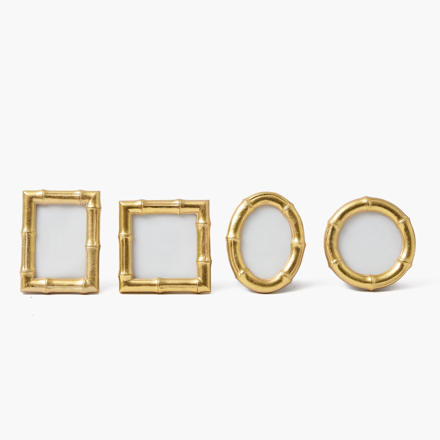 Gold Mini Bamboo Photo Frames (Set of 4)