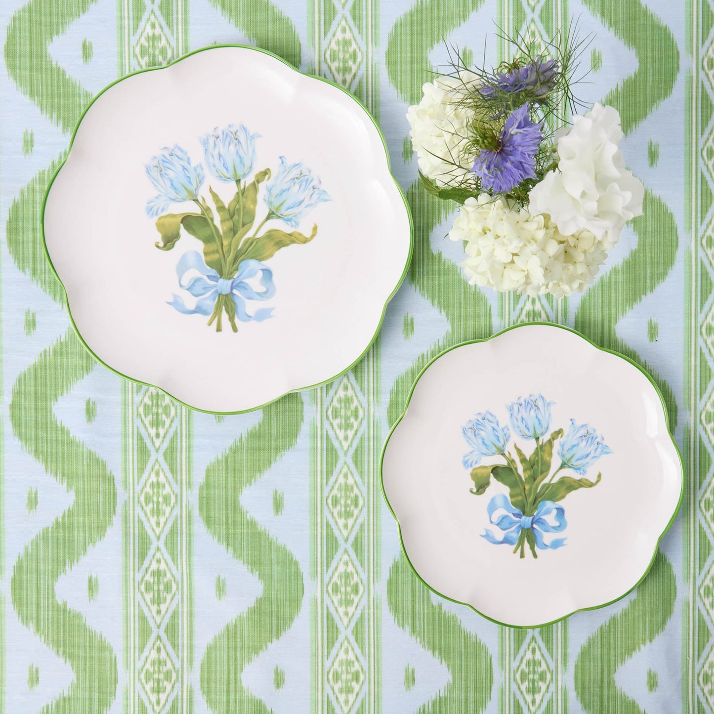 Blue Tulip Dinner Plate